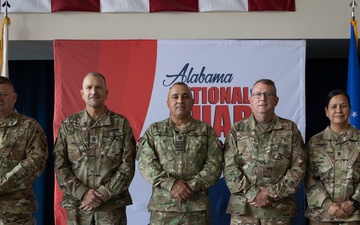 Alabama Guard enlisted leaders pose for a photo with Romanian partner