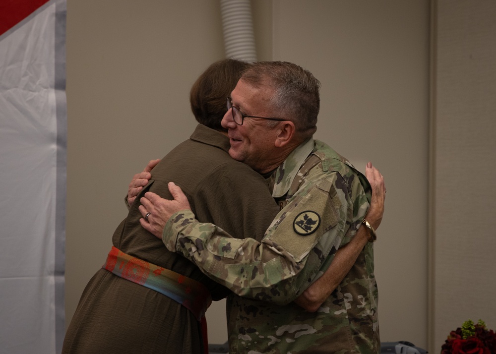 Outgoing Senior Enlisted Leader hosts a small retirement ceremony