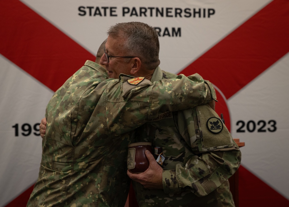 Outgoing Senior Enlisted Leader hosts a small retirement ceremony