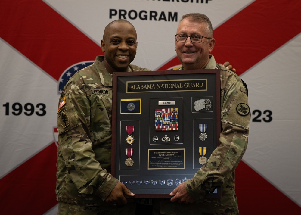 Outgoing Senior Enlisted Leader hosts a small retirement ceremony