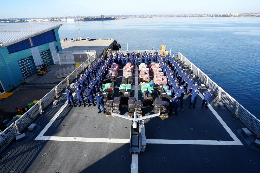 Coast Guard offloads more than 29,000 pounds of cocaine in San Diego