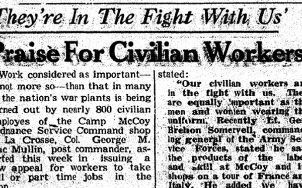 This Month in Fort McCoy History — November