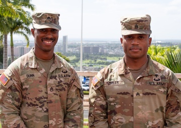 Two Tripler Army Medical Center NCOs were selected and appointed 70B Medical Service Corp Officers