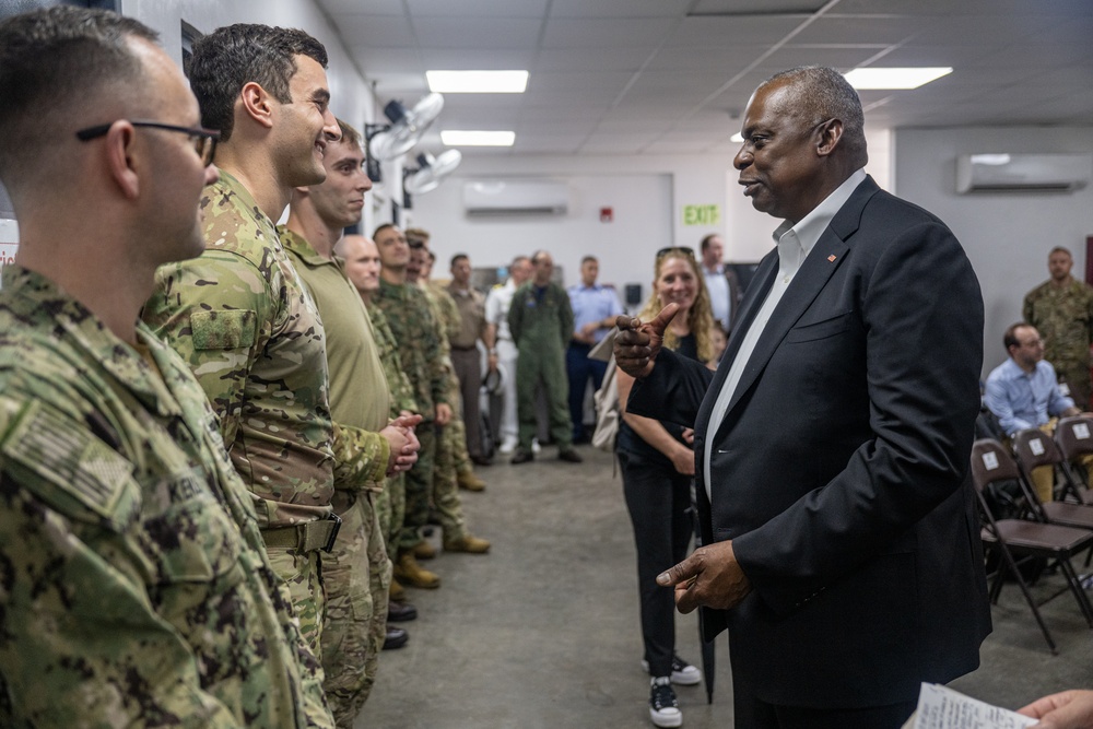 Secretary Austin visits Command, Control Fusion Center, Palawan