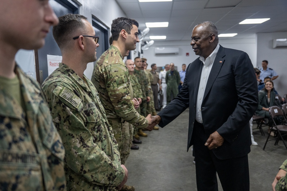 Secretary Austin visits Command, Control Fusion Center, Palawan