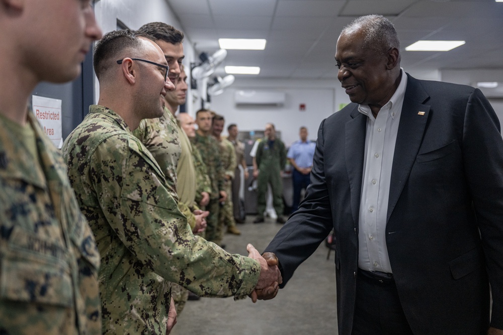 Secretary Austin visits Command, Control Fusion Center, Palawan