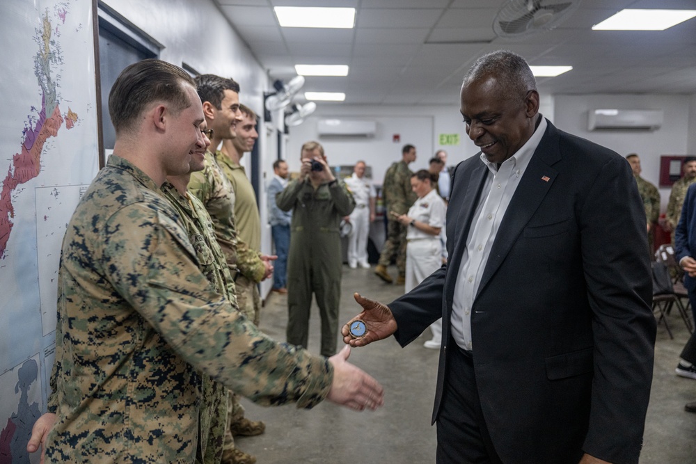 Secretary Austin visits Command, Control Fusion Center, Palawan