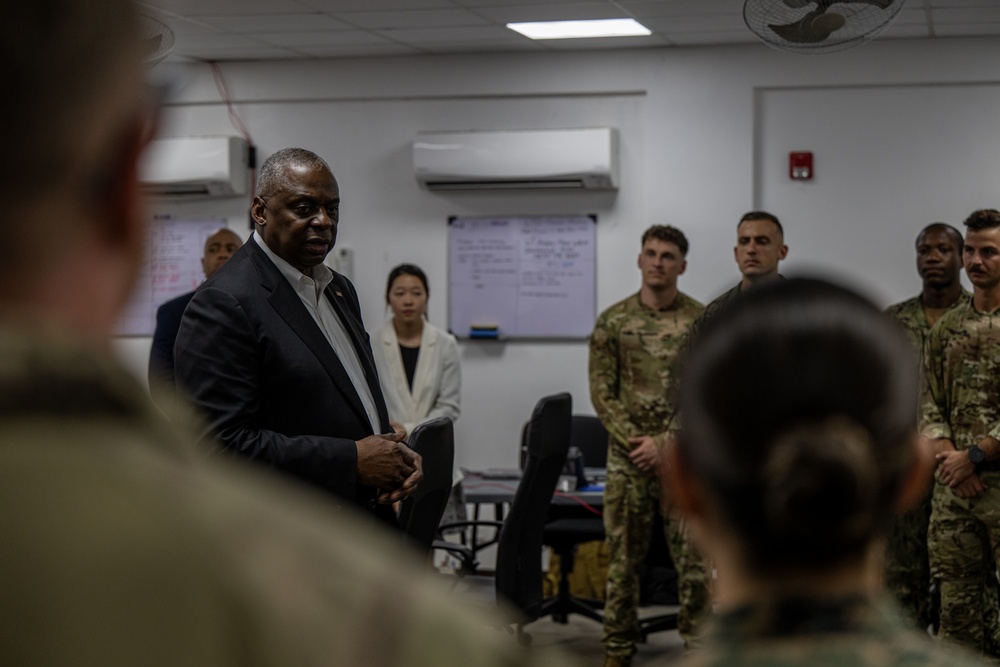 Secretary Austin visits Command, Control Fusion Center, Palawan