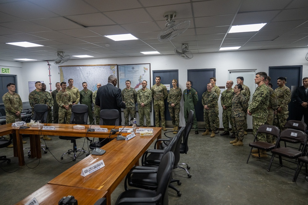 Secretary Austin visits Command, Control Fusion Center, Palawan