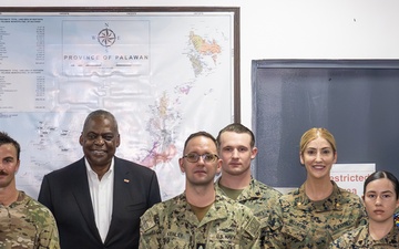 Secretary Austin visits Command, Control Fusion Center, Palawan