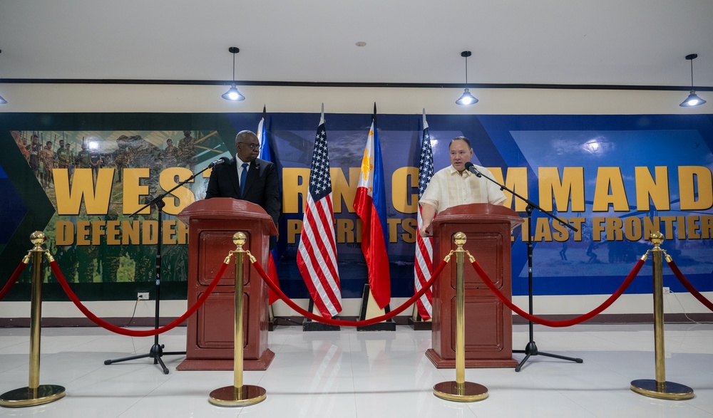 Secretary Austin, SND Teodoro host joint press briefing