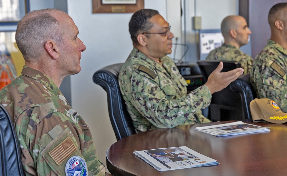 U.S. Forces Japan and 5th Air Force Commander, Lt. Gen. Stephen F. Jost Visits USNH Yokosuka