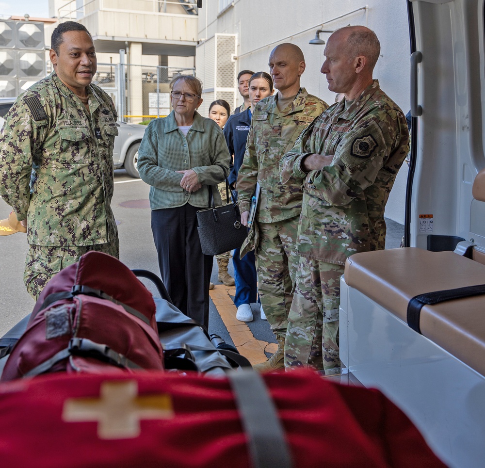 U.S. Forces Japan and 5th Air Force Commander, Lt. Gen. Stephen F. Jost Visits USNH Yokosuka