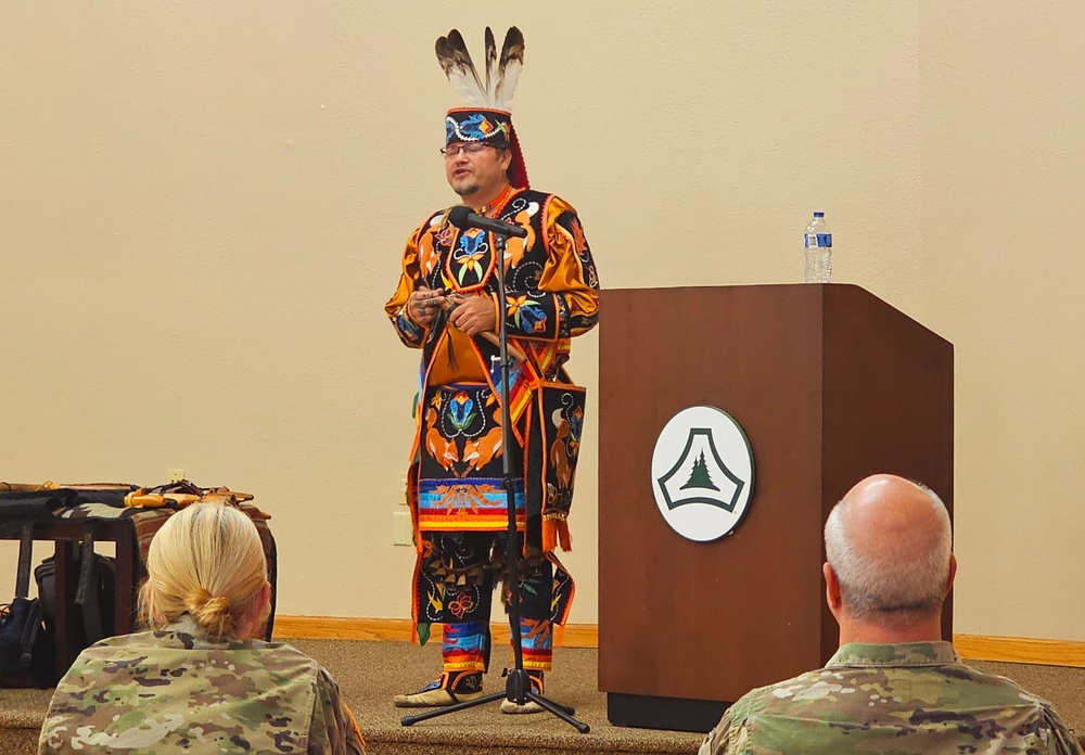 Storyteller with Red Cliff Band of Lake Superior Chippewa highlights Fort McCoy’s 2024 Native American Heritage Month observance