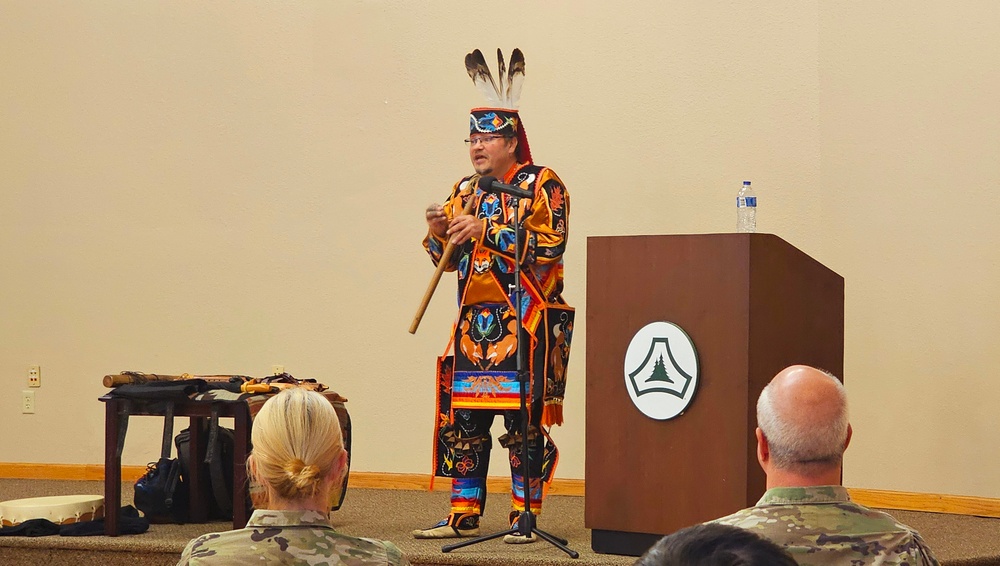 Storyteller with Red Cliff Band of Lake Superior Chippewa highlights Fort McCoy’s 2024 Native American Heritage Month observance