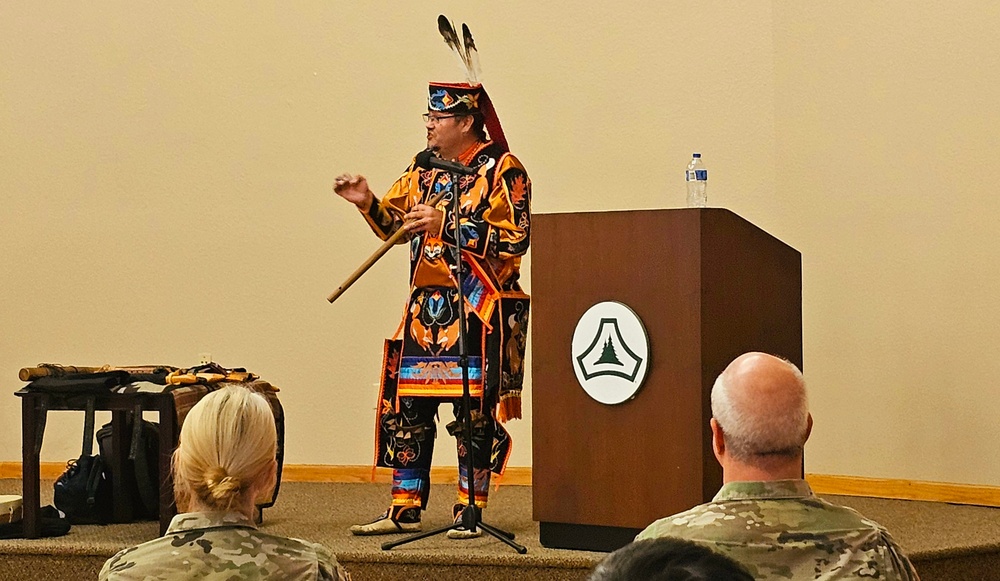 Storyteller with Red Cliff Band of Lake Superior Chippewa highlights Fort McCoy’s 2024 Native American Heritage Month observance