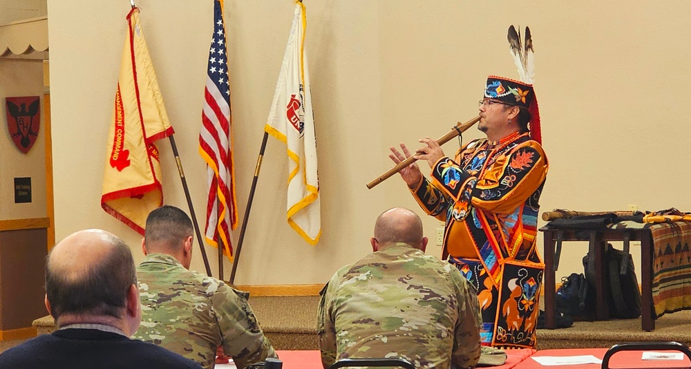 Storyteller with Red Cliff Band of Lake Superior Chippewa highlights Fort McCoy’s 2024 Native American Heritage Month observance