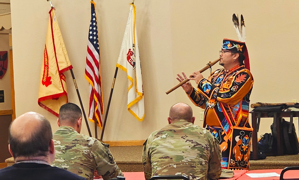 Storyteller with Red Cliff Band of Lake Superior Chippewa highlights Fort McCoy’s 2024 Native American Heritage Month observance