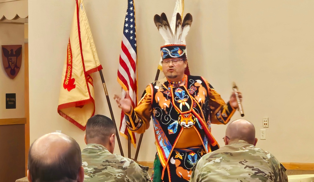 Storyteller with Red Cliff Band of Lake Superior Chippewa highlights Fort McCoy’s 2024 Native American Heritage Month observance