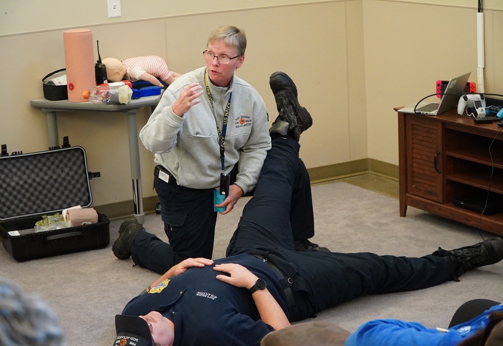 NWS Yorktown's Youth Center staff receive Stop the Bleed Training