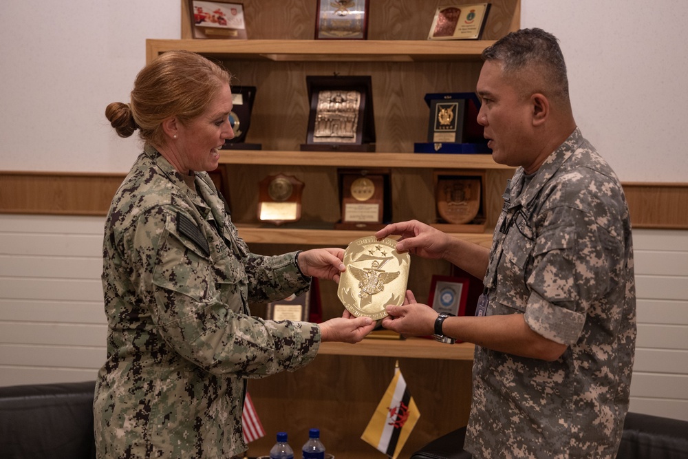 Vice Commander, U.S. 7th Fleet Attends Office Call During CARAT Brunei 2024