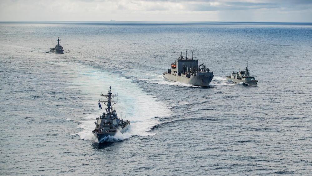 U.S. 7th Fleet ships conduct fueling-at-sea with Royal Canadian Navy