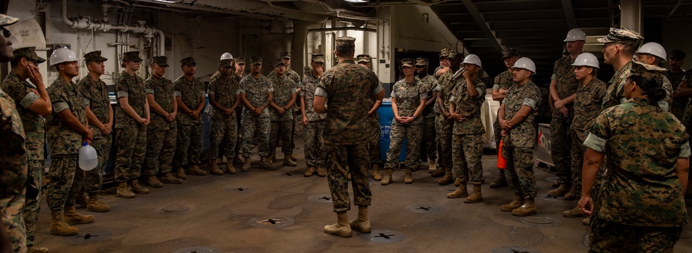 U.S Marines Tour USS Essex