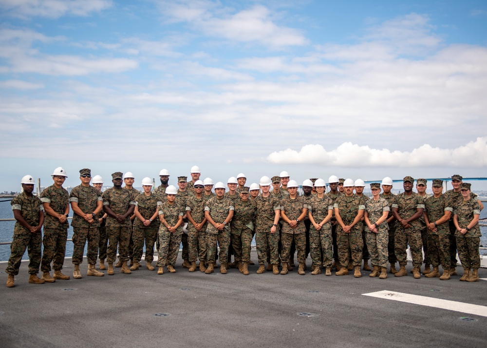 U.S Marines Tour USS Essex