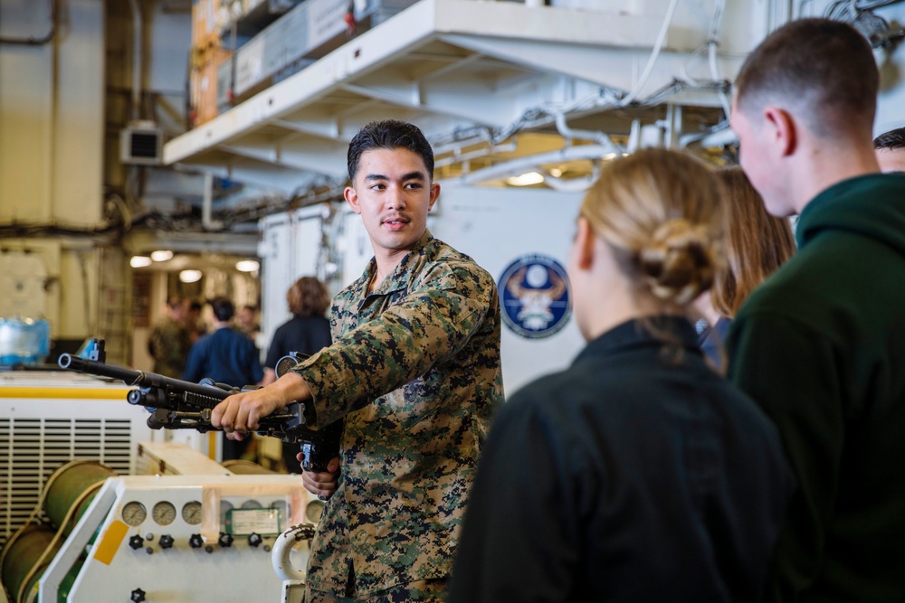 15th MEU, USS Boxer Display Equipment During Tiger Cruise