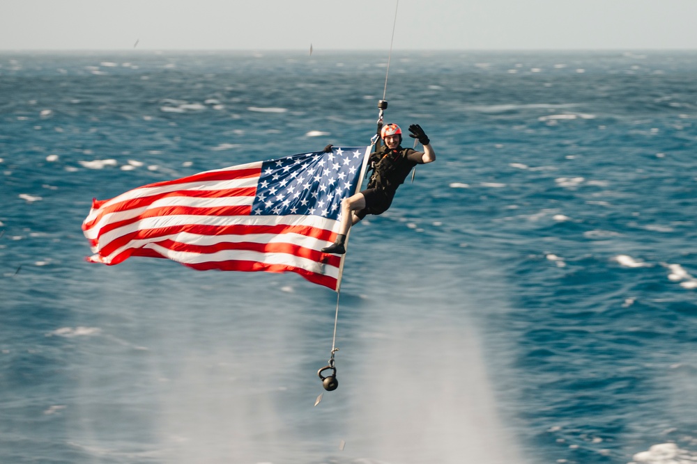 15th MEU, USS Boxer Conduct Air Power Demonstration During Tiger Cruise