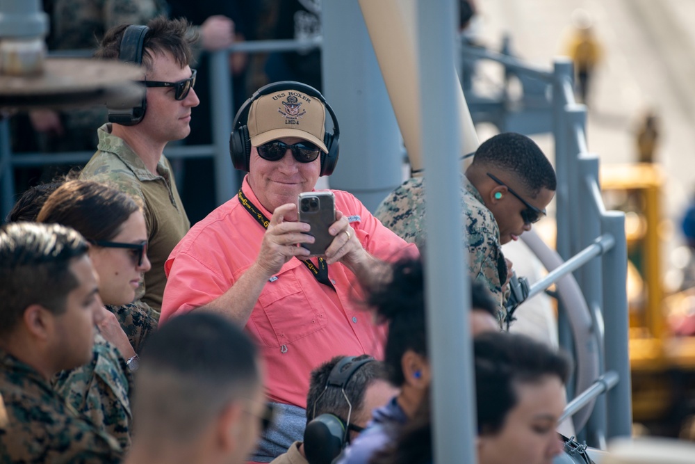 15th MEU, USS Boxer Conduct Air Power Demonstration During Tiger Cruise