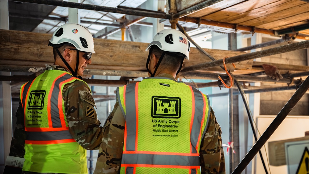 Brig. Gen. Mills tours U.S. Army Corps of Engineers Middle East district