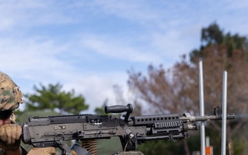 MACS-4 Marines fire M240 machine guns during live fire range