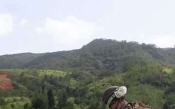 MACS-4 Marines fire M240 machine guns during live fire range