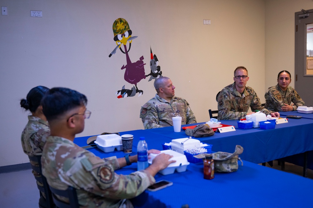 AFCENT Command Chief visits 380th AEW