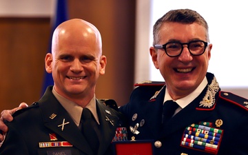 U.S. Army Officer honored with prestigious Italian Bronze Cross of Merit of the Carabinieri