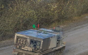 German soldiers execute live fire mission with MARS II weapon system as part of Exercise Dynamic Front 25