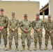 Soldiers stand for section photo.