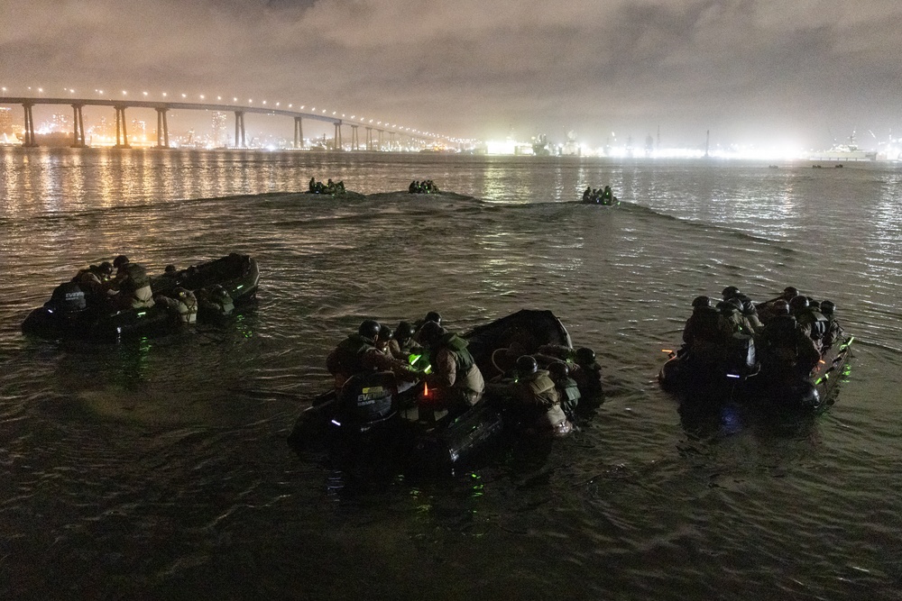 1st Bn., 7th Marines participates in infantry company small boat raid course