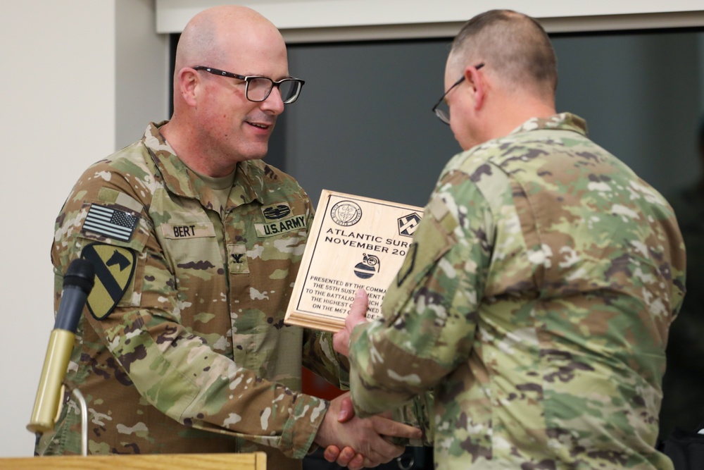 55th Sustainment Brigade Commander Honors Top Performer