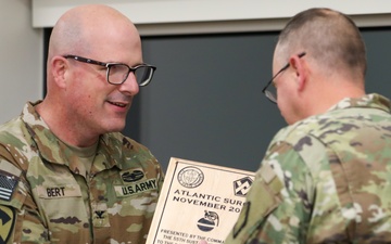 55th Sustainment Brigade Commander Honors Top Performer