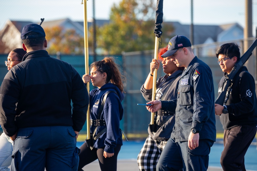 Iwo Jima Sailors at Granby High NJROTC