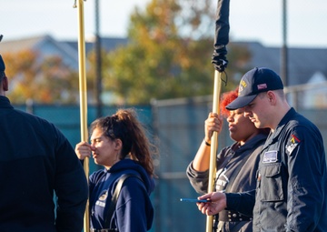 Iwo Jima Sailors Instruct Granby High School NJROTC