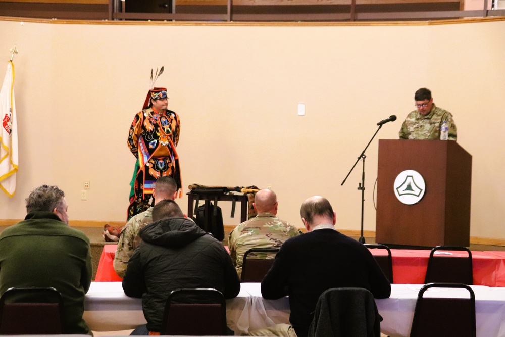 Storyteller with Red Cliff Band of Lake Superior Chippewa highlights Fort McCoy’s 2024 Native American Heritage Month observance