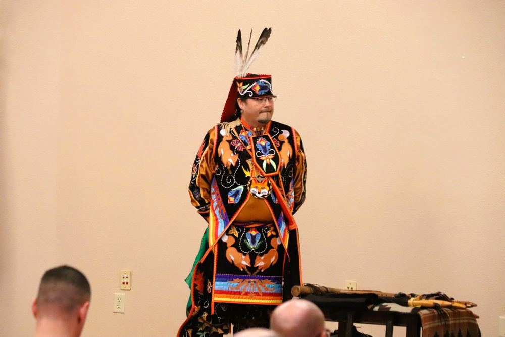 Storyteller with Red Cliff Band of Lake Superior Chippewa highlights Fort McCoy’s 2024 Native American Heritage Month observance