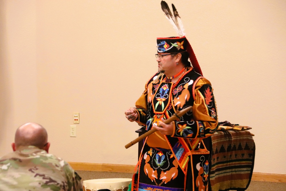 Storyteller with Red Cliff Band of Lake Superior Chippewa highlights Fort McCoy’s 2024 Native American Heritage Month observance