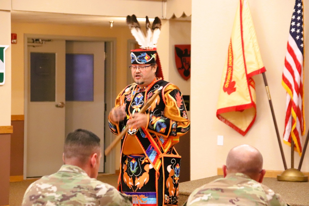 Storyteller with Red Cliff Band of Lake Superior Chippewa highlights Fort McCoy’s 2024 Native American Heritage Month observance