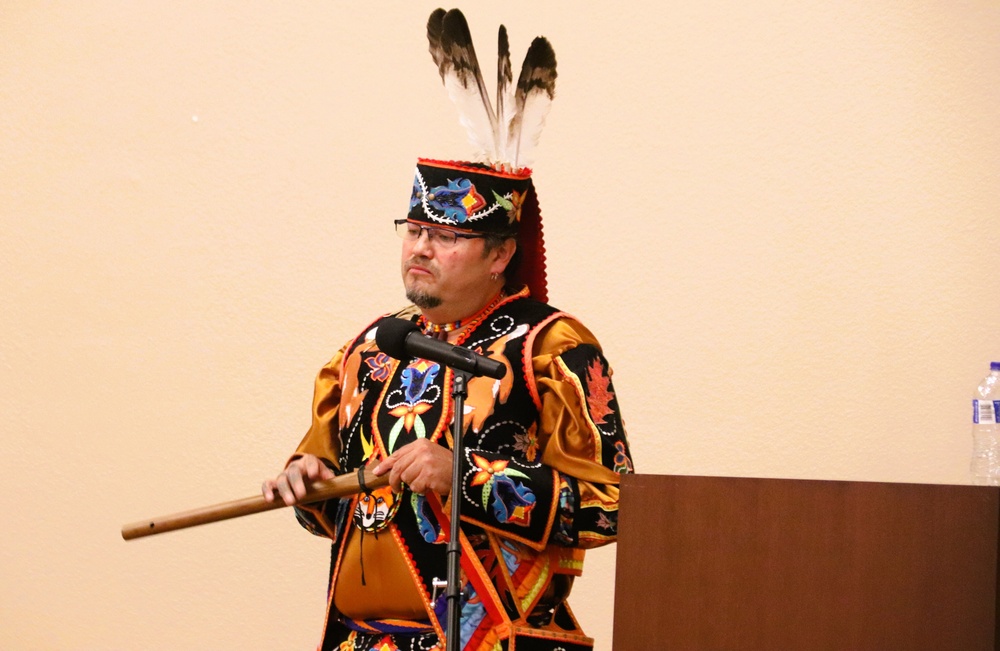 Storyteller with Red Cliff Band of Lake Superior Chippewa highlights Fort McCoy’s 2024 Native American Heritage Month observance