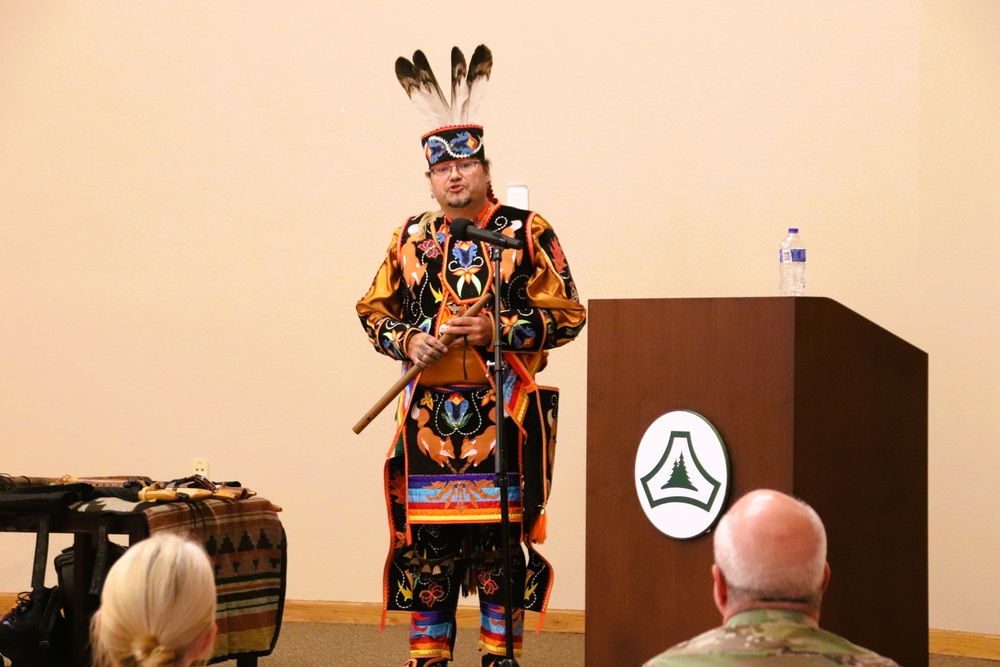 Storyteller with Red Cliff Band of Lake Superior Chippewa highlights Fort McCoy’s 2024 Native American Heritage Month observance