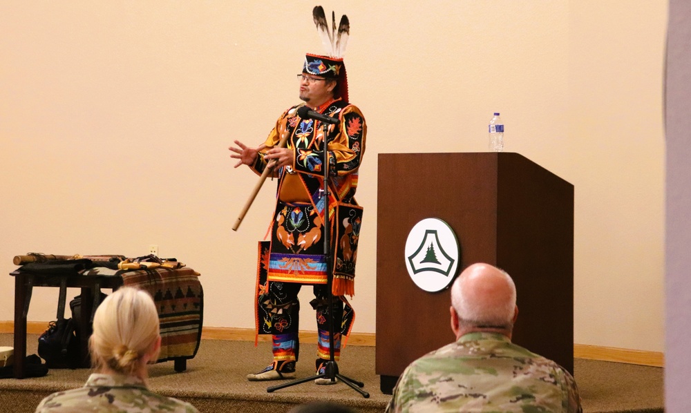 Storyteller with Red Cliff Band of Lake Superior Chippewa highlights Fort McCoy’s 2024 Native American Heritage Month observance